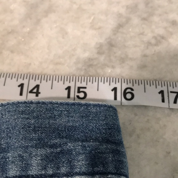 Vintage Marsh Landing Denim Skirt Womens 16 Button Up Blue Jean Lagenlook 90s - Picture 7 of 8